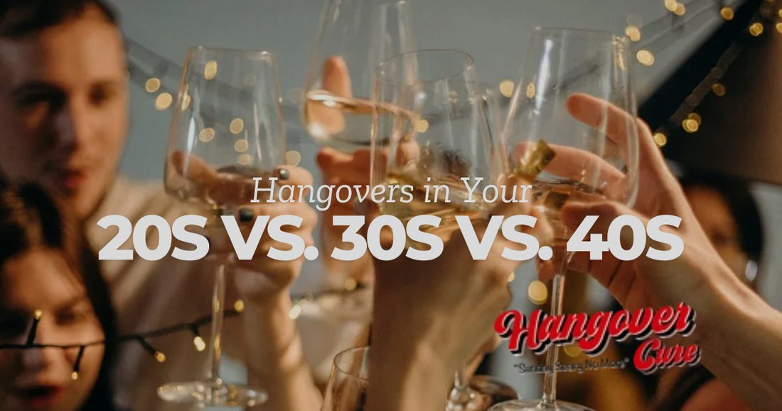 Hangovers in Your 20s vs. 30s vs. 40s - team party