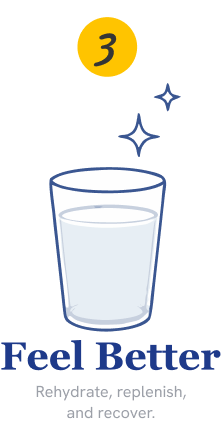 Feel Better. Rehydrate, replenish, and recover.