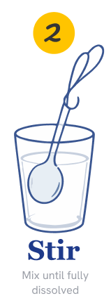 Stir. Mix until fully dissolved